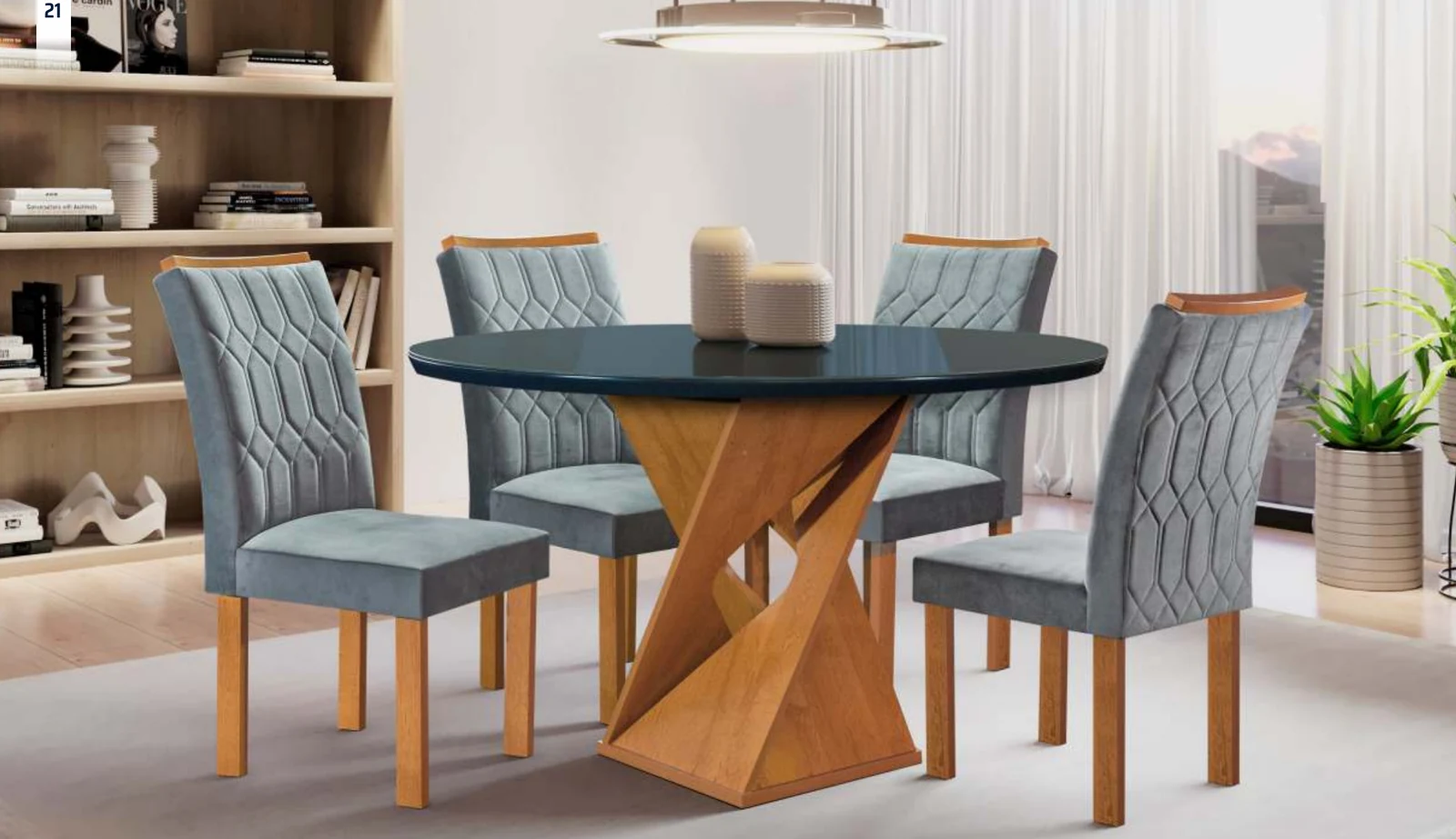 Sala de jantar Canyon · 1,00 × 1,00 m / Jade