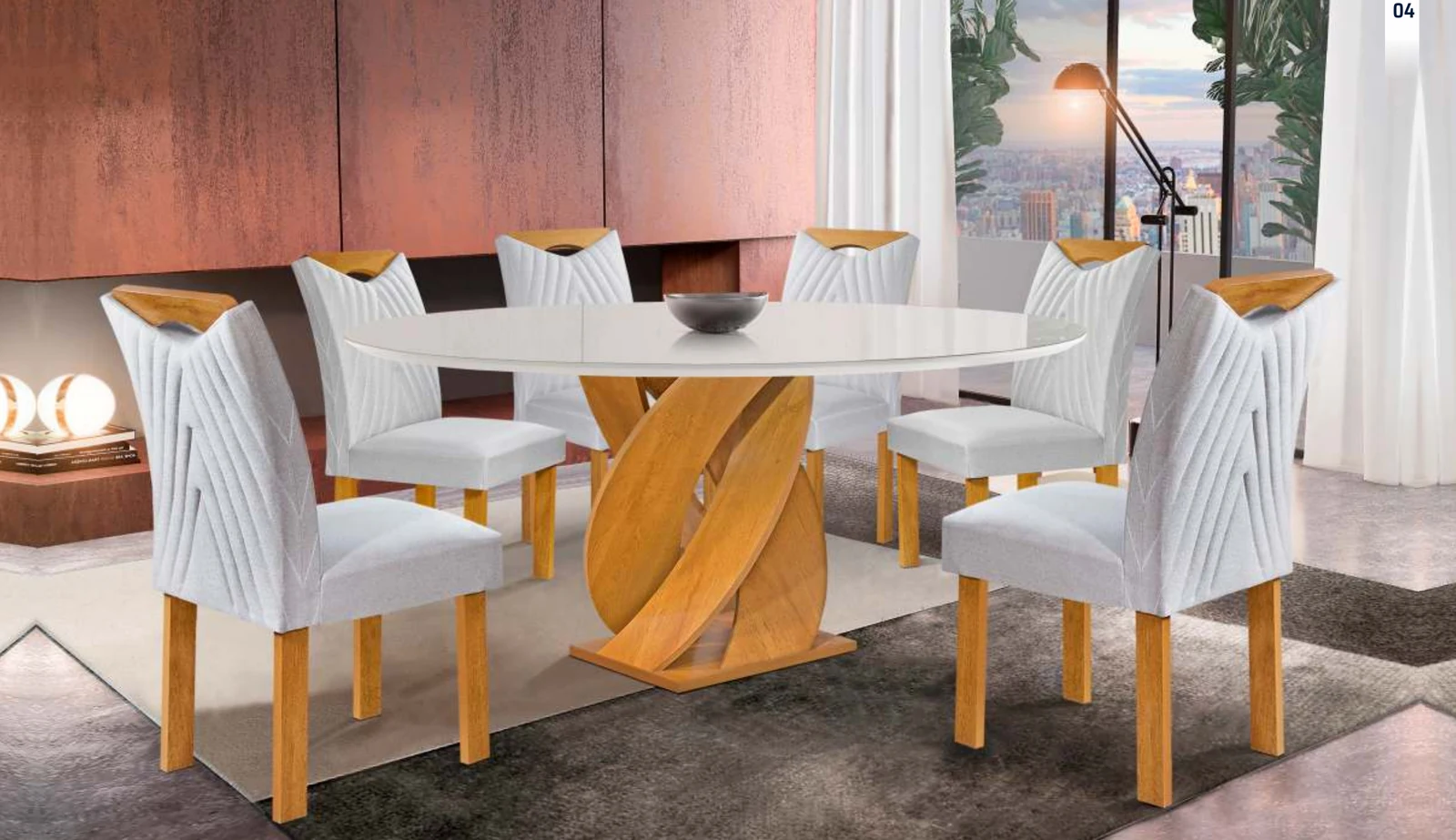 Sala de jantar Salvador · 1,20 × 1,20 m / Nevada