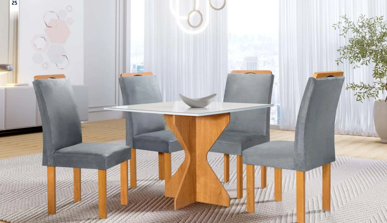 Sala de jantar Milão · 0,90 × 0,90 m / Londres